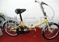 迷你刀型不减震双折叠自行车 城市短途出行的便携新选择